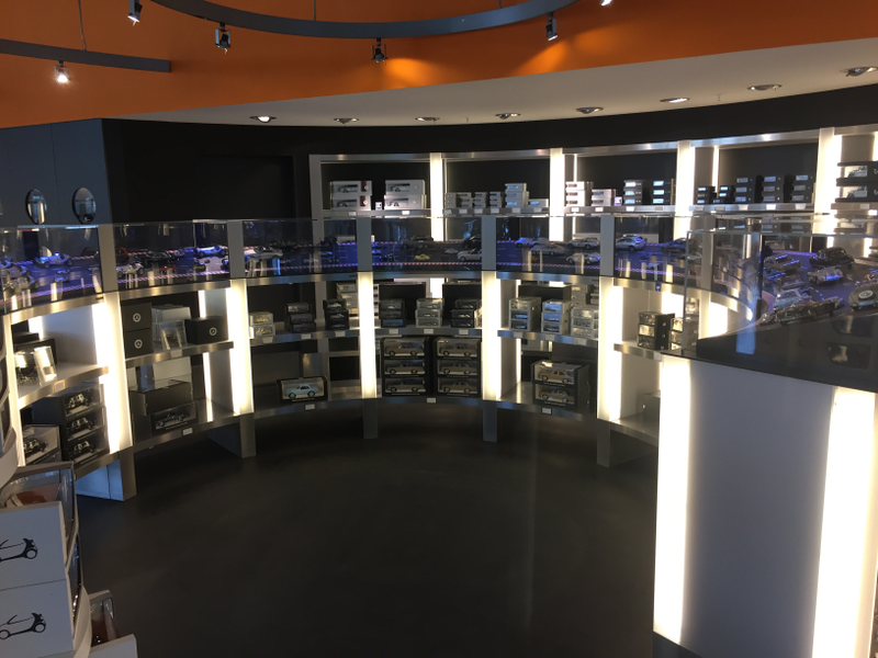 The entire diecast selection at the Mercedes Museum